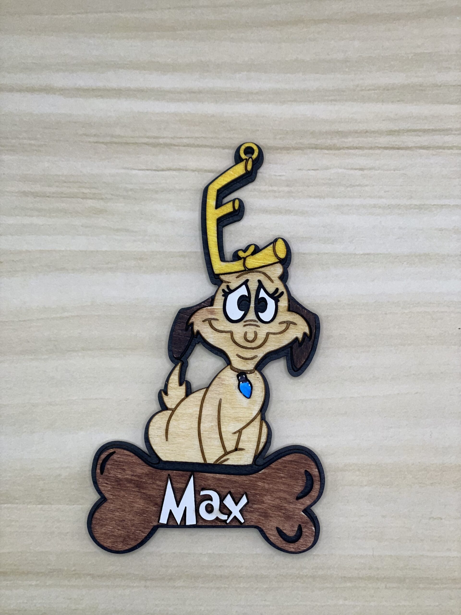 Grinch Dog Max Ornament SVG - Digital File - Glowforge Ready - CO2 Ready - Laser Ready - Lightburn File Included!