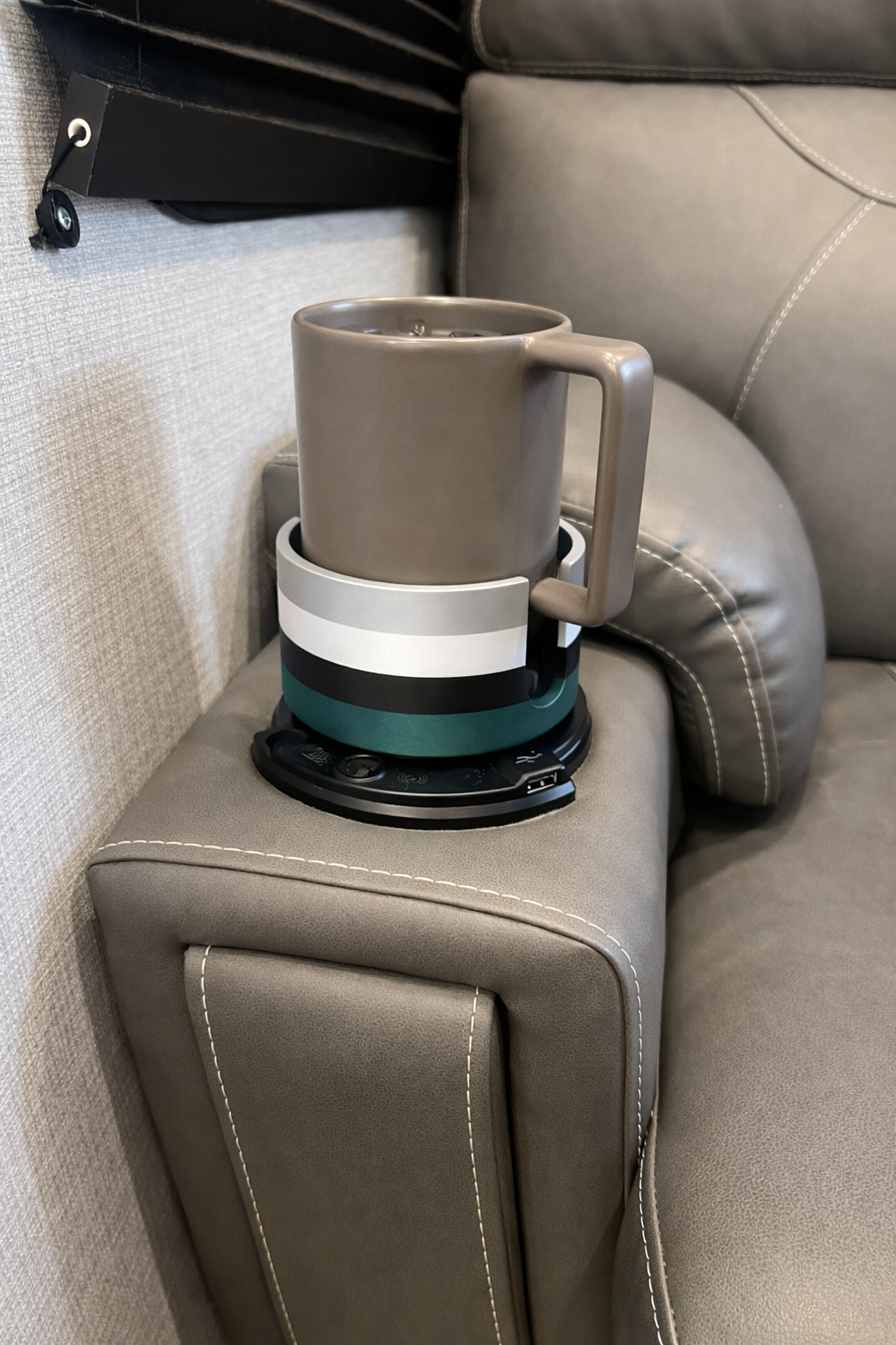 Football Color Coffee Cup Insert – East Set No-Spill Recliner & Sofa Drink Adapter
